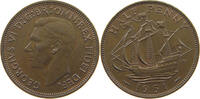 GREAT BRITAIN HALFPENNY 1/2 PENNY GEORGE VI. (1936-1952) -