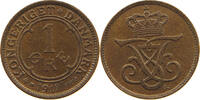 DENMARK 1 ÖRE FREDERIK VIII. (1906-1912) -