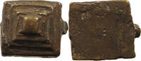 GHANA WEIGHT ASHANTI AKAN GEOMETRIC GOLD WEIGHT BRONZE -