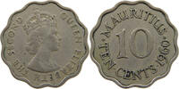 MAURITIUS 10 CENTS ELIZABETH II. (1952-2022) -