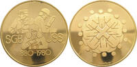 SCHWEIZ MEDAILLE 1980 SGB USS 1880-1980 VZ+ 12.88 &pound;  +  8.58 &pound; shipping