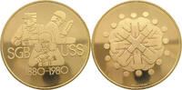 SCHWEIZ MEDAILLE 1980 SGB USS 1880-1980 UNC 12.88 &pound;  +  8.58 &pound; shipping