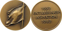 SCHWEIZ MEDAILLE 1982 ENTLASSUNGS INSPEKTION 1982 BRONZE VZ 8.59 &pound;  +  8.58 &pound; shipping
