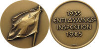SCHWEIZ MEDAILLE 1985 ENTLASSUNGS INSPEKTION 1985 BRONZE VZ 8.59 &pound;  +  8.58 &pound; shipping