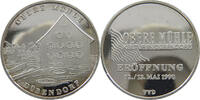 SCHWEIZ MEDAILLE 1990 OBERE M&Uuml;HLE D&Uuml;BENDORF 1000 SILVER VZ 38.64 &pound;  +  8.58 &pound; shipping