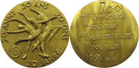 SCHWEIZ MEDAILLE 1991 800 JAHRE SCHWEIZER SPORT FRANCO ANNONI VZ 10.30 &pound;  +  8.58 &pound; shipping