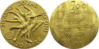 SCHWEIZ MEDAILLE 1991 800 JAHRE SCHWEIZER SPORT FRANCO ANNONI VZ 10.30 &pound;  +  8.58 &pound; shipping
