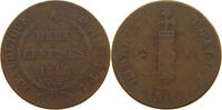 HAITI 2 CENTIMES -