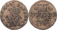 Paderborn, Bistum 4 Pfennig Wilhelm Anton von Asseburg (1763-1782) -