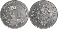 Seychellen 25 Rupees Auf die Landung der Franzosen 1753 -