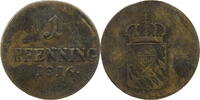 Bayern, München 1 Pfennig Maximilian I. Joseph -