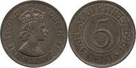 Mauritius 5 Cents Elisabeth II. (1952-2022) -