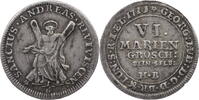 Braunschweig Calenberg Hannover 6 Mariengroschen Georg Ludwig (1698-1714) -