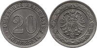 Kaiserreich 20 Pfennig Kursmünze (1887-1888) -