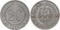 Kaiserreich 20 Pfennig Kursmünze (1887-1888) -