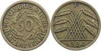 Weimarer Republik 50 Rentenpfennig F (Stuttgart) -