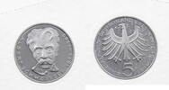 Bundesrepublik Deutschland 5 DM Zum 100. Geburtstag von Albert Schweitzer -
