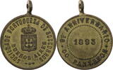 Argentinien Medallion Portugiesische Gesellschaft Buenos Aires - 8. Jahrestag Pantheon -