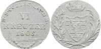 Sachsen Coburg 6 Kreuzer Franz Friedrich Anton (1800-1806) -