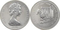 Insel Man 1 Crown Elizabeth II. - 100th Anniversary of Horse Tram -