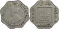 Indien 4 Annas Georg V. (1910-1936) - Kursmünze (1919-1921) -