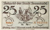Fraustadt 25 Pfennig Notgeld der Stadtgemeinde Danzig -