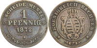 Sachsen, Königreich 1 Pfennig Johann I. (1854-1873) - Kursmünze (1862-1873) -