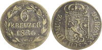 Nassau, Herzogtum 6 Kreuzer Wilhelm I. (1816-1864) - Kursmünze (1817-1828) -