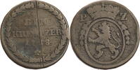 Pfalz Birkenfeld Zweibrücken Carl II. August (1775-1795) - Kursmünze (1788) 1 Kreuzer 1788 PZ schön, Kratzer