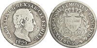 Sardinien, Königreich 50 Centesimi Karl Felix (1821-1831) - Kursmünze (1806) -
