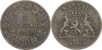 Nassau, Herzogtum 1 Pfennig Adolph (1839-1866) - Kursmünze (1859-1863) -