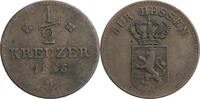 Hessen-Kassel, Kurfürstentum ½ Kreuzer Wilhelm II. (1821-1847) - Kursmünze (1824-1830) -