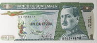 Guatemala 1 Quetzal Banknote -