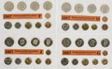 Bundesrepublik Deutschland 4 x 12,68 DM Kursmünzensatz (KMS) -