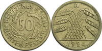 Weimarer Republik 50 Rentenpfennig Kursmünze -