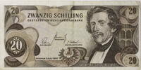 Österreich 20 Schilling Banknote -