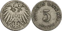 Kaiserreich 5 Pfennig Kursmünze (1890-1915) -