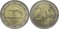 Lettland 2 Euro Endangered Nature - Black Stork -