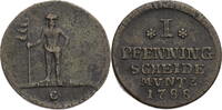 Braunschweig-Wolfenbüttel 1 Pfenning 1788 C Karl Wilhelm Ferdinand ss 30.37 £ Tax included +  8.68 £ shipping