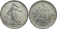 Frankreich, 5. Republik 5 Francs Semeuse - Kursmünze (1959-1969) -