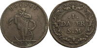 Schweden 1 Daler Ulrika Eleonora (1718-1720) Notmünze -