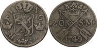 Schweden 2 Öre Friedrich I. (1720-1751) - Kursmünze (1743-1751) -