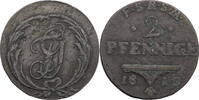 Schwarzburg-Rudolstadt, Fürstentum 2 Pfennige Friedrich Günther (1807-1867) - Kursmünze -