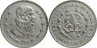 Mexiko 1 Peso 1966 Jose Morelos - Kursmünze (1957-1967) ss 6.07 £ Tax included +  8.68 £ shipping