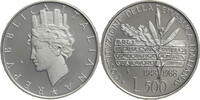 Italien 500 Lire Auf die Verfassung -