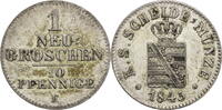 Sachsen, Albertinische Linie 1 Neugroschen Friedrich August II. (1836-1854) - Kursmünze -