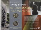 Bundesrepublik Deutschland 2 Euro + 2 DM + Briefmarke 2 Euro Gedenkmünzenset - Kniefall -