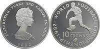 Turks and Caicos Islands 10 Crowns Fußballweltmeisterschaft 1982 in Spanien -