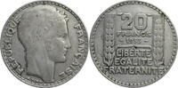Frankreich, 3. Republik 20 Francs Kursmünze (1929-1939) -