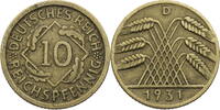 Weimarer Republik 10 Reichspfennig Kursmünze (1924-1936) -
